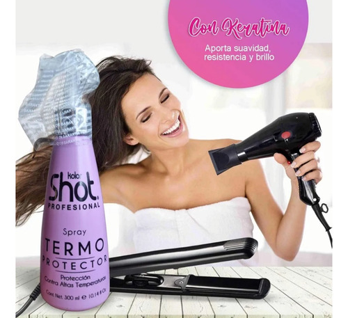 Termoprotector Para Cabello Kolor Shot Profesional Spray