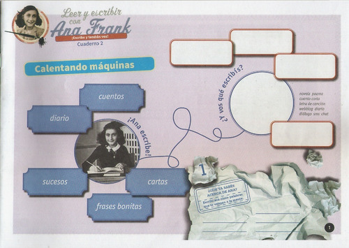Imagen 5 de 6 de Leer Y Escribir Con Ana Frank (cuadernos 1 Y 2) (exclusivo)