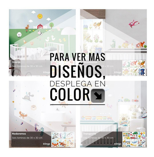 Imagen 4 de 4 de Vinilos Decorativos Estrellas Animales Circulos Naturaleza