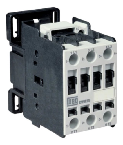 Contactor Tripolar Weg 25 Amperes Bobina 24v Cwm25 2na 2nf