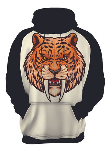 Blusa Moletom Animal Gato Smilodon Dente Sabre Histórico 9