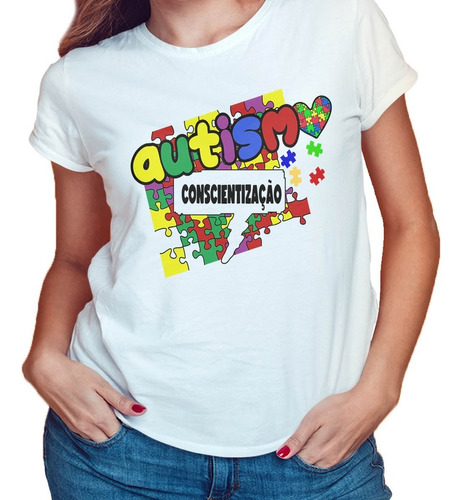Camiseta Personalizada Conscientização Autismo Autista 