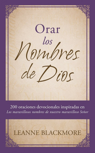 Orar Los Nombres De Dios