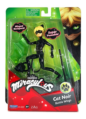 Figuras Coleccionables Miraculous Cat Noir Con Accesorios