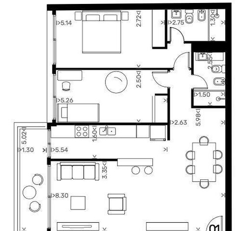 Imagen 1 de 1 de Apartamento De Dos Dormitorios En Venta, Pocitos Ref Ap4763601