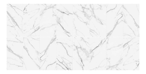Imagen 3 de 7 de Ceramica Simil Marmol Cerro Negro Carrara 29x59 1ra Calidad