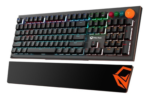 Teclado Gamer Mecanico Meetion Mt-mk500 Rgb Con Reposamanos