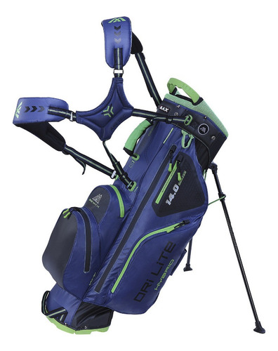 Bolsa Golf Stand Big Max Hybrid 100% Impermeable Color Azul/negro/verde