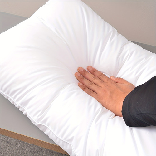 1 Funda De Almohada Blanca Con Plumas De Ganso Y Plumón, 100