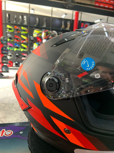 Capacete Mt Thunder 4 Ergo B15 Fosco Vermelho Nf Promoção