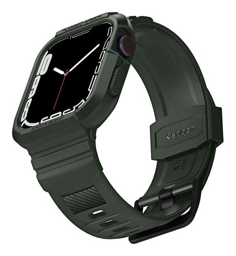 Case Y Correa Spigen Compatible Con Apple Watch 45mm Verde