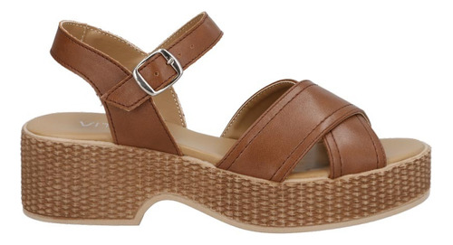 Sandalia Huarache Vitalia 10310 Tacón Bajo Para Dama Casual