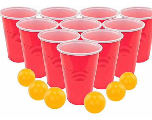 Beer Pong Juego De Cerveza / Tenis De Mesa Set 40 Piezas