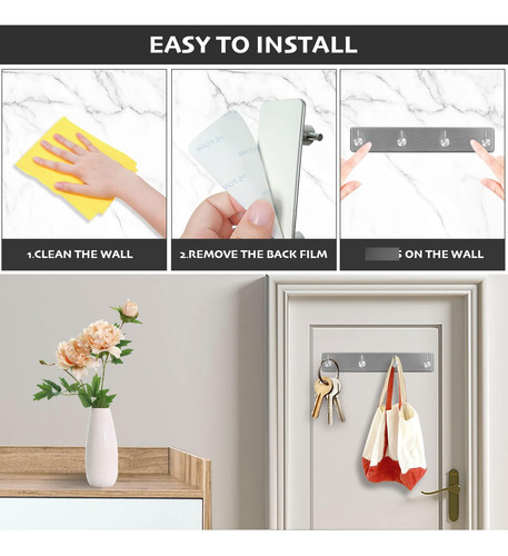 Ganchos De Pared Para Colgar 4 Unidades Ideal Para Oficina