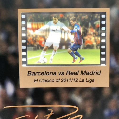 Póster Firmado De Orimami Ronaldo, Foto Enmarcada De 8