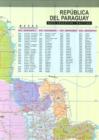 Libro República Del Paraguay Mapa Educativo / Político De Va