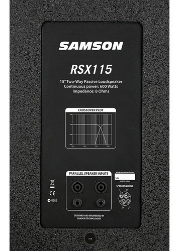 Samson Rsx115 15 Bafle Pasivo 2 Vias 600w Rms Celestion Pro