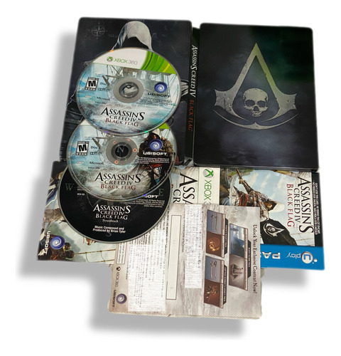 Assassins Creed Flag Xbox 360 Dublado Steelbook Envio Ja!