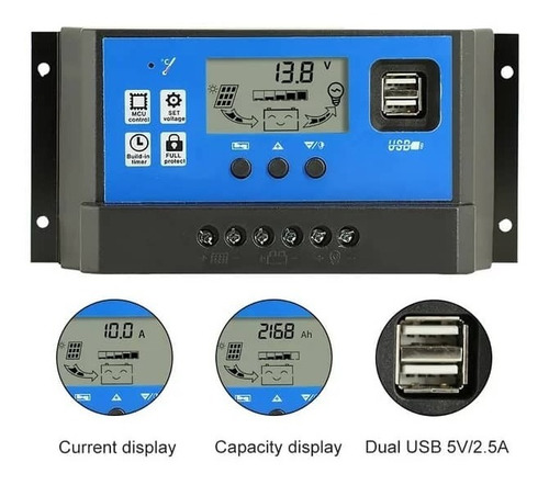 Imagen 2 de 4 de Controlador De Sistemas Fotovoltaicos Panel Solar