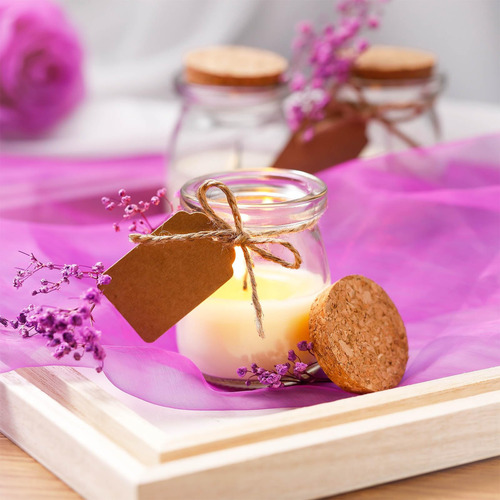 Mtlee 50 Pcs Jars Vela Para Invitados Regalo De Velas De Bod