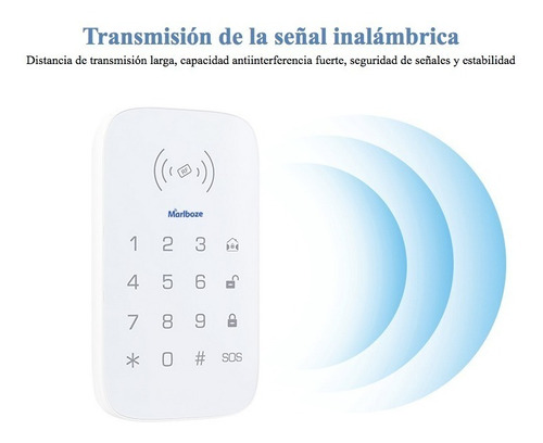 Teclado Táctil Inalámbrico Sistema De Alarma Gsm Rfid Wifi