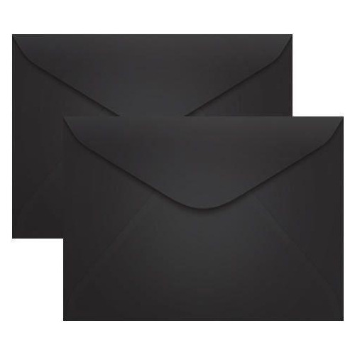 Envelope Para Convite Preto 72x108mm Scrity 100un