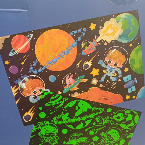 Puzzle Infantil Que Brilla En La Oscuridad 96 Piezas