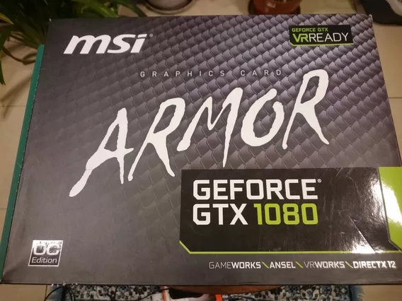 Placa De Video Nvidia Msi Armor Geforce Gtx 1080 8gb Leer