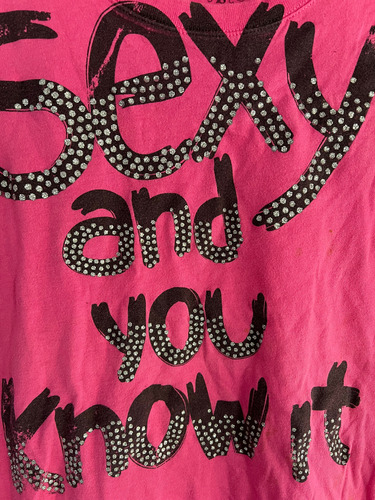 Remera Sexy And You Know It Strass Estampa Wound Up (Usado)