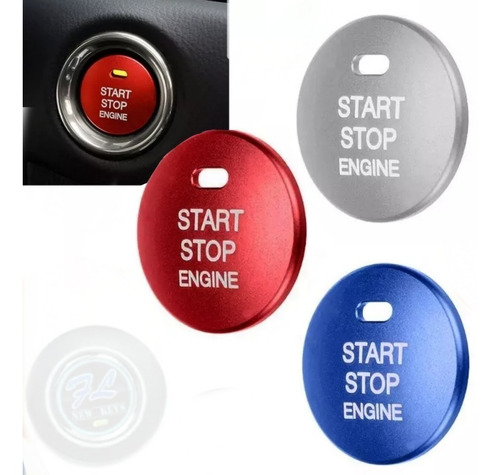 Embellecedor Botón Start Stop Engine Mazda 2,3,6,cx3,cx5