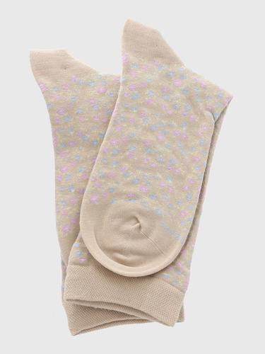 Medias Hush Puppies I25w C Cuff Allover Beige Para Dama