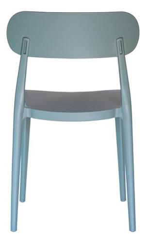 Silla Comedor Escritorio Pp Diseño Bruna De Maga Collection Sin Tela Verde Musgo Verde Musgo