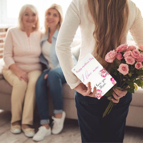 Tarjeta De Felicitación Creativa Para El Día De La Madre Con