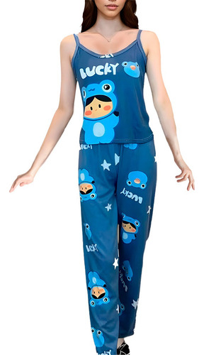Pijama 6 Pzs Blusa Pantalón Camisón Conjunto 3 Ropa Mujer