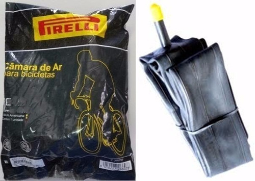 Câmara De Ar Bicicleta Pirelli Aro 26 Bico 33mm Grosso Balão Tipo da válvula Schrader