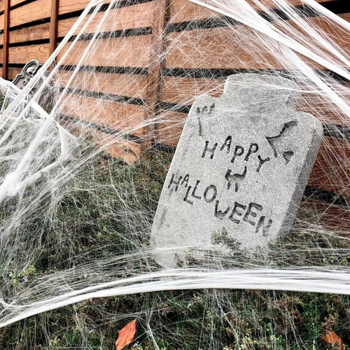 Teia De Aranha Artificial Decoração Festa Halloween Horror