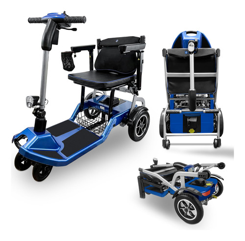 Ziilif R3b - Patinete De Movilidad Plegable Ultraligero Azul
