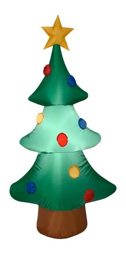 Decoración Inflable De Navidad, Set De 3 Inflables, 1.20 M