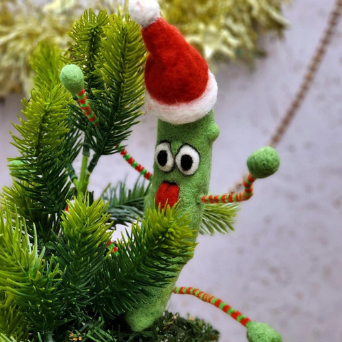 Adorno Para Árbol De Pepinillos Adorno Navideño De Pepinillo