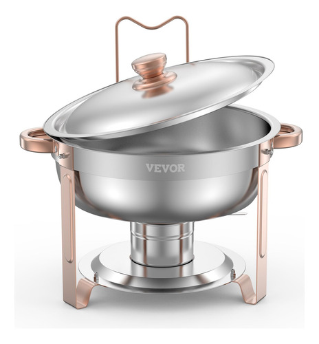 Juego De Platos Para Buffet, De Acero Inoxidable, Vevor, 5 L
