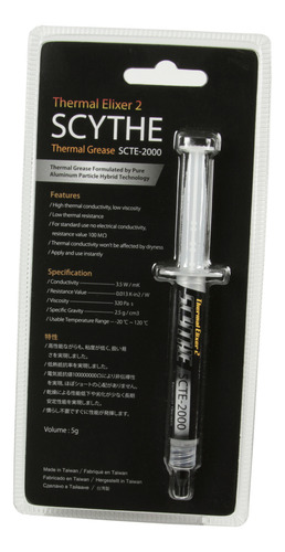 Pasta Térmica Gamer Scythe Thermal Elixer 2 5g - Scte-2000
