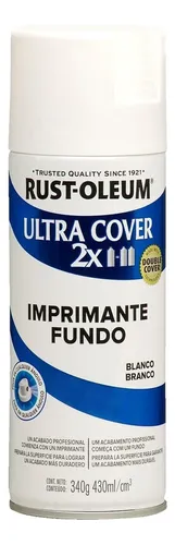 Pintura Aerosol Ultra Cover 2x Imprimante Blanco 340gr Ru Pa Talle 340 GR