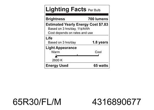 R30 Bombilla Fluorescente Lumene 6 Unidade Color Blanco