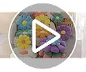 Menoeceus Flower Pillow Daisy Flower Floor Pillow Cojín, Lin