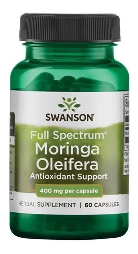 Swanson I Moringa Oleifera Espectro Completo I 400mg I 60cap