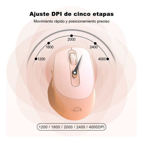 Mouse Free Wolf X7 Mouse Inalámbrico Silencioso Ergonómico
