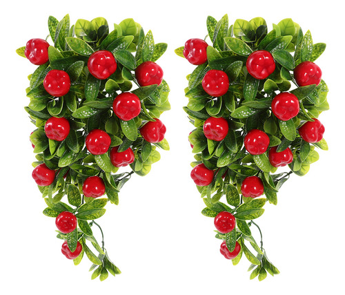 Adornos Colgantes Artificiales Con Forma De Fruta Simulada,