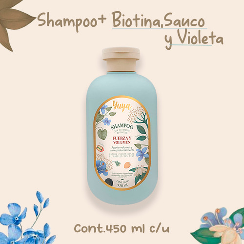 Shampoo Para Cabello Yuya Con Colágeno Y Biotina 450 Ml
