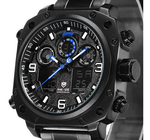 Reloj Weide 7303b 3c Negro Azul