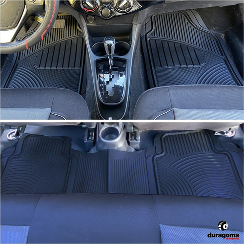 Cubre Alfombras Auto 3 Piezas Ultra Pesada Completa Goma Pvc